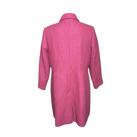 Talbots Petites Wool Blend Coat Italian Fabric Women’s Sz 6P Pink Preppy Career - Picture 4 of 8
